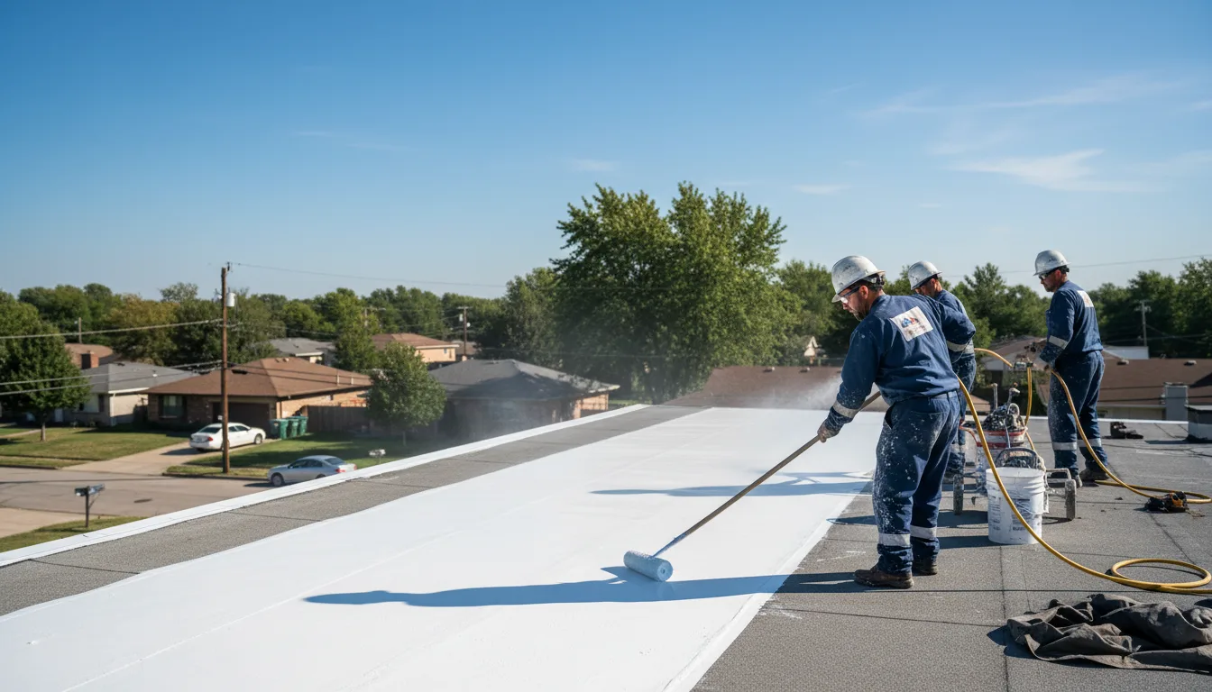 Commercial roof coating in Springfield, OH near me